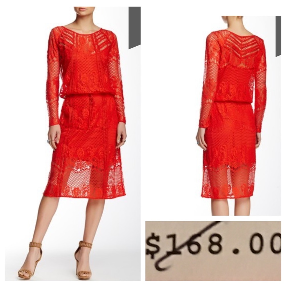 NWT! Free People Luna Lace Dress